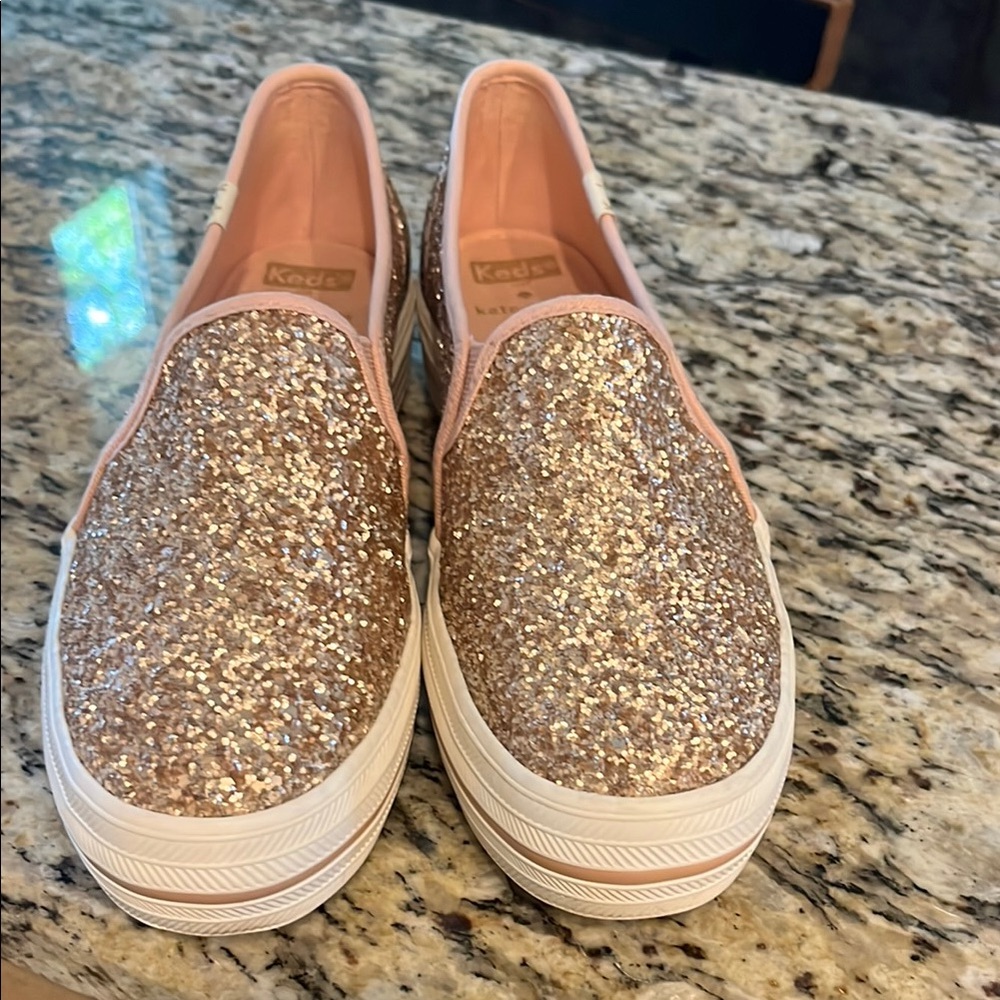 Keds x Kate Spade Glitter Slip Ons
